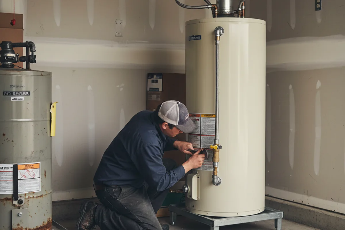 Water heater and shutoff valve replacement in Kenedy